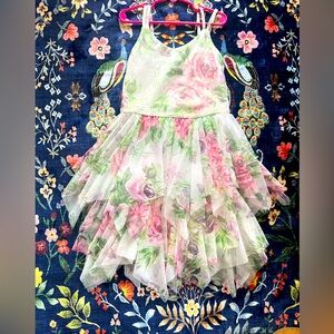 LILT White Floral Dress Size 8 worn once